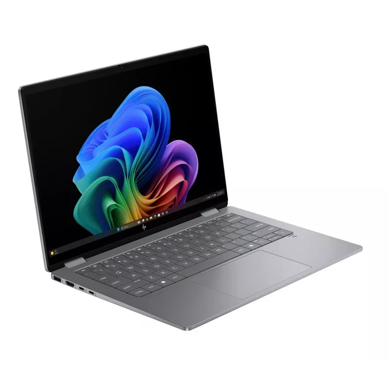 HP OmniBook X Flip 2-in-1 14-fk0020nw, 14,2 inch 2.8K OLED puuteekraan, AMD Ryzen AI 5 340, 16GB RAM, 512GB SSD, Radeon 840M, Win11, Meteor Silver