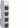 Hager LMN siinimoodul, 4x RJ12 pesa, passiivne, toiteallikata ZZ12LMN04P