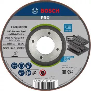 Bosch 2608602217 WA 46 BF poolpainduv lihvketas, 115 x 22.23 x 3 mm
