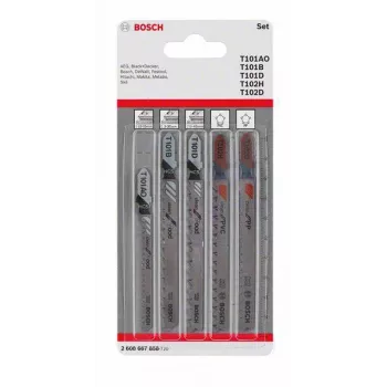 Bosch Puslelehtede komplekt puidule ja plastidele, 5-osaline, T-kand (2608667858)