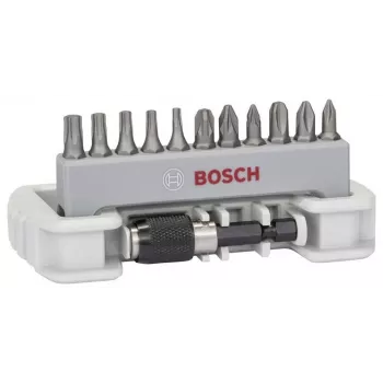 Bosch 2607017578 34-osaline puur- ja kruvitsaotsakute komplekt HSS-TiN metalli-, müüritise- ja puurpuuridega X-Line karbis