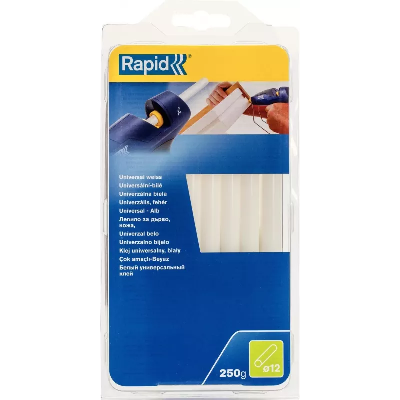 Rapid Tools universaalne liimipulk valge 12 mm, EVA ja vaik, lahustivaba, 1 tk (40107361)