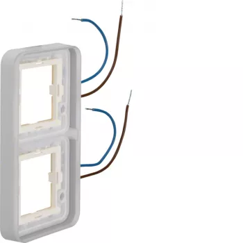 Hager WNA712 W.1 1-kohaline kattaraam sinise LED-valgustusega, 230V, polaarvalge