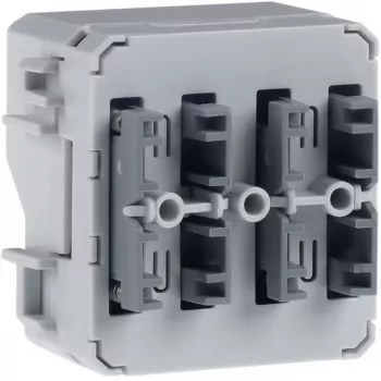 HAGER WNT302 KNX vajutusandur, 1-kohaline, 2 lülituspunkti, süvispaigaldus, polaarvalge