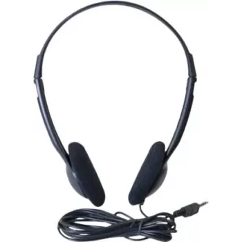 Exertis Connect kõrvaklappidega juhtmega peakomplekt boom-mikrofoniga, 3,5 mm pistik, must (059201)