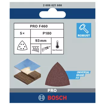 Bosch 2608621688 Delta lihvpaber tera 180, 93 mm, 5 tk