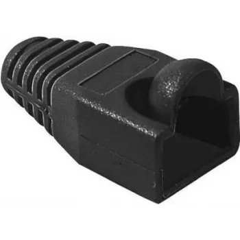 EXERTIS CONNECT RJ45 tõmbetõkke kaitsekate ümarale kaablile, must, 10-pakk 253166