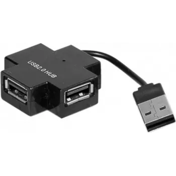 Exertis Connect 021111 USB 2.0 jaotur - 4 porti, must
