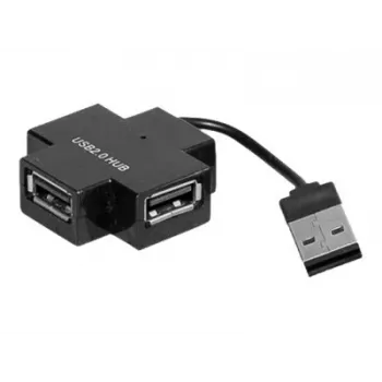 Exertis Connect 021111 USB 2.0 jaotur - 4 porti, must