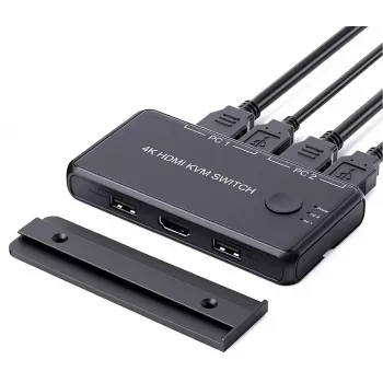 Exertis Connect Mini KVM-lüliti, 2 porti, HDMI / USB (060182)