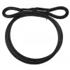 Master Lock 72EURD turvakaabel aasadega otstega, 4,5 m punutud teras, must