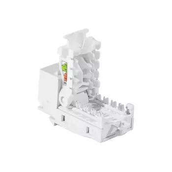 TECLINE RJ45 Keystone Jack, Cat.6 UTP, tööriistavaba, valge 272883
