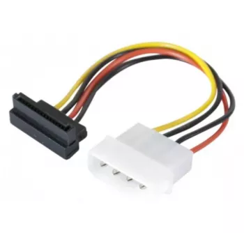 EXERTIS CONNECT SATA toiteadapteri kaabel, Molex to SATA 4-pin nurga all, Molex to SATA emane nurga all, 15 cm 147553