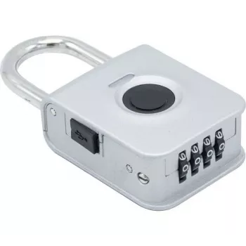 EXERTIS CONNECT sõrmejäljega tabalukk 4-kohalise koodiga - tsink-sulam, IP65, laetav (594500)
