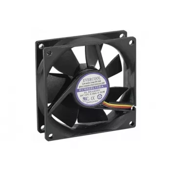 Exertis Connect Evercool 80 mm korpuseventilaator - pukslaager, 2000 pööret/min, 26,5 CFM, must 910184