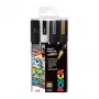 Uni-Ball Faber-Castell POSCA PC-5M metalliline akrüülvärvimarkerite komplekt, 4 värvi, keskmine ümara otsikuga 1,8-2,5 mm 182544
