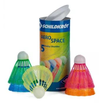 SCHILDKROT Aerospace plastikust vabaaja sulgpall, uuesti suletavas papptopsikis, 1 tk (970910)