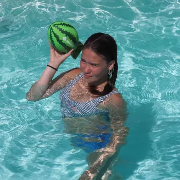 SCHILDKROT Splash Ball Watermelon vesipall, roheline, 250 mm läbimõõt, haarduv pind, 1 tk (970292)