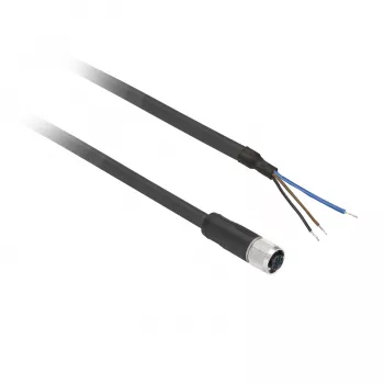 TMSS GERMANY Telemechanique Sensors M12 emane sirge 5-kontaktiline 5m PVC anduri kaabel XZCP0566L5
