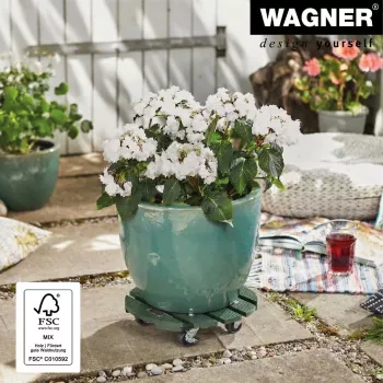 WAGNER design yourself taimealune GH0528 plastik, Ø 29 cm tumehall roheline ümmargune, 1 tk. 20052801
