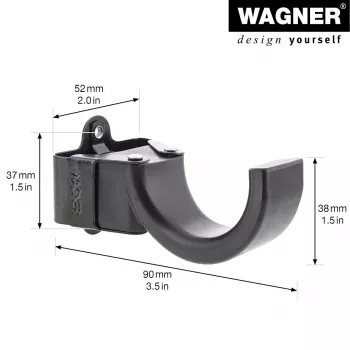 Wagner design yourself seinakonks WH 2097 ühe konksuga, must, 1 tk 15209711