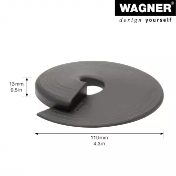 Wagner design yourself EH 6981 uksepeatus, isekleepuv, läbipaistev, TPE, 38 mm läbimõõt, 22 mm kõrgus 15698101
