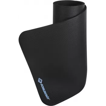 SCHILDKROT fitnessmat 15 mm must libisemiskindel NBR 183x61 cm koos kandmisrihmaga 960160