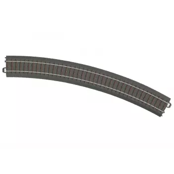 Märklin 24430 HO C-Track sirge rööbas 437,5 mm, uushõbedased rööpad, pruun ballast