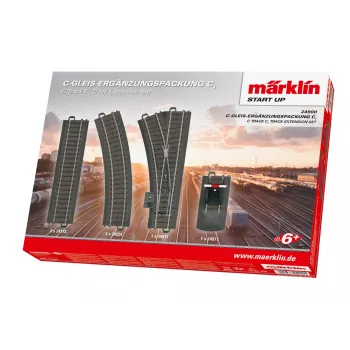 Märklin C-Track laienduskomplekt C1 - H0 mõõtkava (24900)
