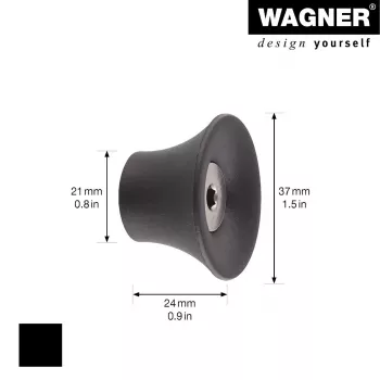 Wagner design yourself TULIP riidepuu konks GH 0301, 1 konks, must 17030121