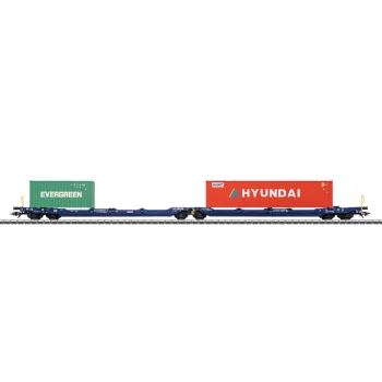 Märklin 47474 Sdggmrss kahe taskuga vagun H0 mõõtkava 1:87 koobaltsinine 393 mm