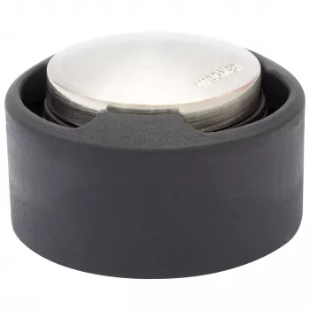 Wagner design yourself EH 5171 uksepeatus, pressitud tsink kummipuhvriga, Ø 5 cm, mati nikker/must 15517111