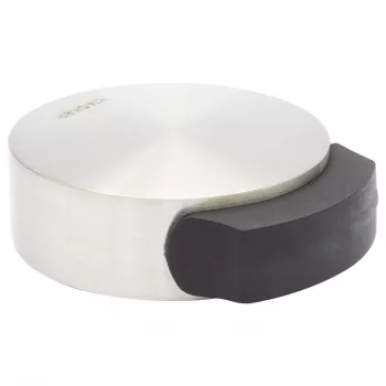 Wagner Design Yourself EH 5111 põrandale kinnitatav uksepeatus, pressitud tsink koos kummirõngaga, satiin-nikkel, 50 mm läbimõõt (15511111)