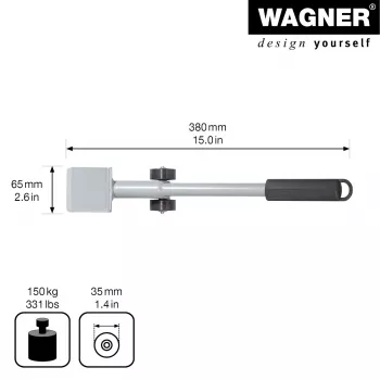 Wagner design yourself MM 4121 mööblitõstuk, hõbedane, 38 cm (20412101)