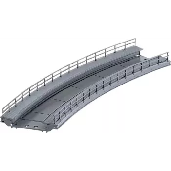 Märklin kõver rambi sektsioon sillapostile H0 mõõtkavas hall 074623