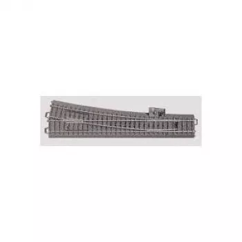 Märklin H0 C-rööbas (koos alusega) 24712 pööre, saled, parem 236,1 mm (24712)