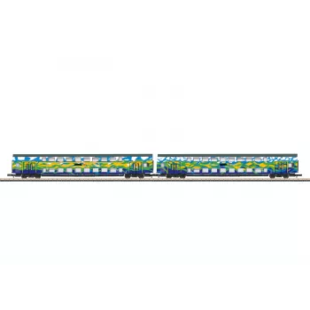 Märklin 87306 Z kahekorruseliste vagunite komplekt Touristik 1 DB AG-lt - 2 kahekorruselist vahevagunit
