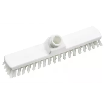 HAUG BÜRSTEN 8810 küürimishari, valge polüpropüleen, 280 mm laius, keskmise kõvadusega polüesterharjased