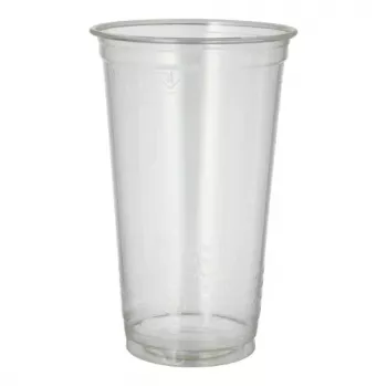PAPSTAR pure PLA-topsid külmadele jookidele, 0,5 l, Ø 9,5 cm, läbipaistev, 60 tk (87487)