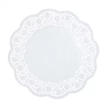 PAPSTAR ümmargused koogialused, 30 cm, valge, 100 tk (12263)