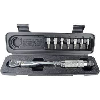 Brüder Mannesmann M18314 momentvõtme komplekt 5-25 Nm, 1/4 tolli otsak, 19-osaline