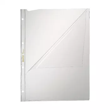 Leitz 4744-0000 PVC läbipaistev A4 failikaas, 2 auguga, 50 pakk