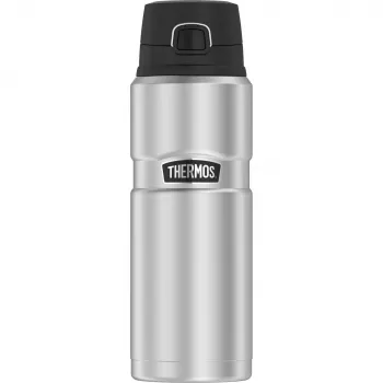 THERMOS Stainless King Bottle, 0,7 l vaakumisolatsiooniga roostevabast terasest termospudel Safety Locki, nupu ja Safe Flow kaanega