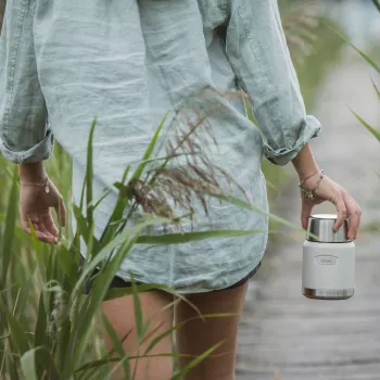 THERMOS ICON toidupurk beež 0,47 L soojustatud roostevabast terasest anum kokkuklapitava lusikaga 4120323047
