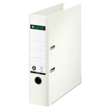 LEITZ 180° kangmehhanismiga kaust A4 80 mm valge täispaberist kaanega 1007-00-01