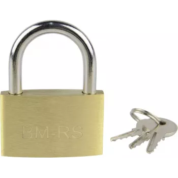 Brüder Mannesmann 38 mm täissulamessist võtmega tabalukk M413-40 kuld-kollane