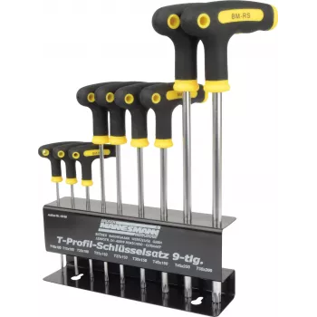 Brüder Mannesmann T-profiil võtmete komplekt 9-osaline M18166 (M18166)
