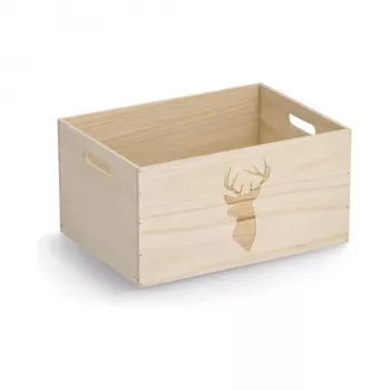 Zeller Deer hoiukarp Natural 35 x 25 x 18 cm 15222