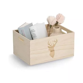 Zeller Deer hoiukarp Natural 35 x 25 x 18 cm 15222