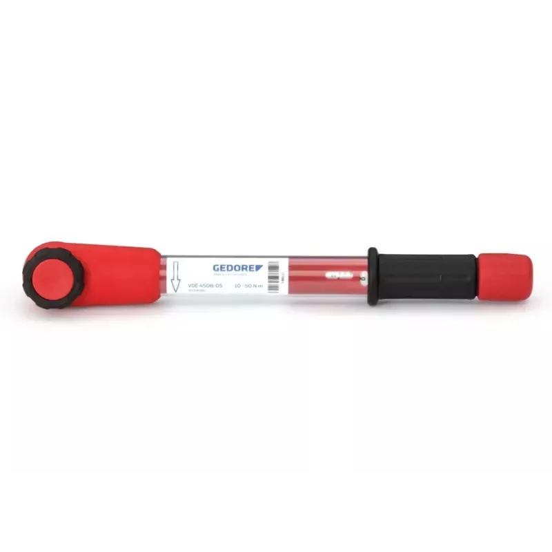 Gedore VDE 4508-05 3079066 isoleeritud momentvõti 1/2 inch otsak 10-50 Nm